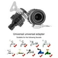 thumbnail image 4 of Tap Connector Hose Pipe Fitting Black Faucet Adapter Fitting Garden Assembly Indoor Kitchen Replacement Wear Resistant, 4 of 9