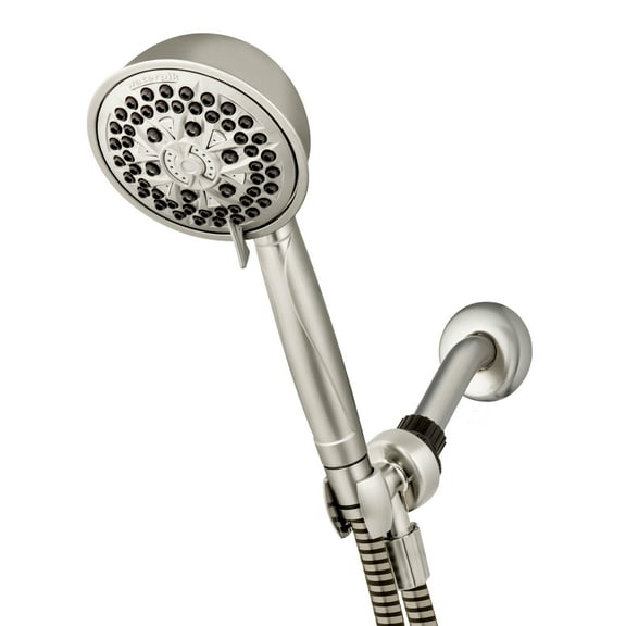 Waterpik PowerPulse Massage Hand Held Shower Head, Brushed Nickel, 7 Settings, XFT-769E