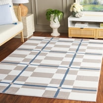 Safavieh Groove Sam Geometric Area Rug, Ivory/Blue, 5'3" x 7'6"