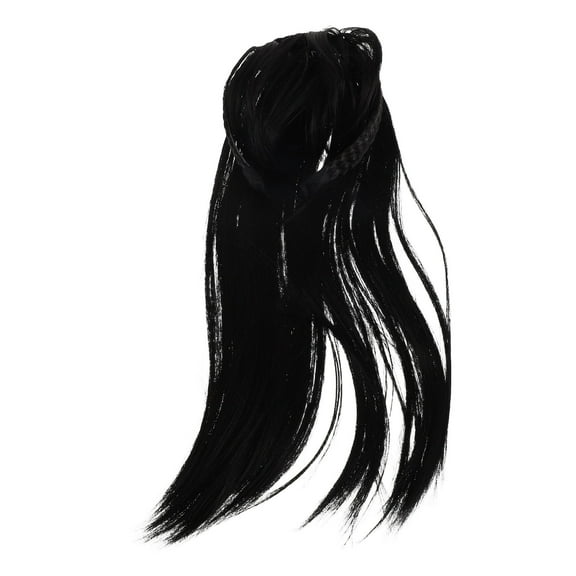 AURARMLET Easy to Wear Black Straight Headband Wig with Invisible Clip for Daily Use