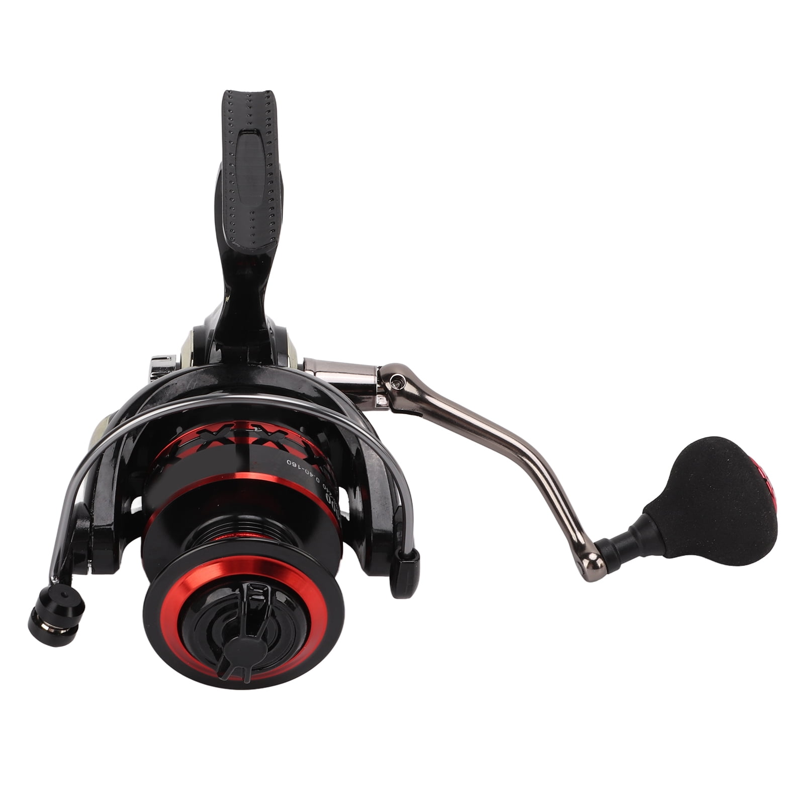 NFTIGB Metal Spinning Fishing Reel CNC Machined with Comfortable EVA Grip, Long Throw Wheel for Saltwater and Freshwater Bass Fishing, Size 6000, 8.47 oz / 240g