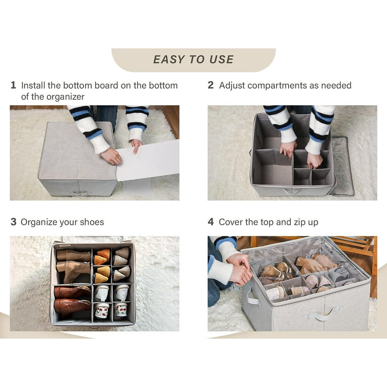 Fabric shoe storage box new arrivals