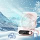 thumbnail image 4 of Ventilador portátil de pared o de pie, recargable por USB, con múltiples velocidades, ideal para viajes, hogar, oficina y dormitorio., 4 of 7