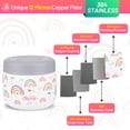thumbnail image 2 of Clytem 9oz Thermo for Hot Food, Insulated Food Containter Soup Lunch Box KW - White Rainbow, 2 of 6