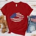 thumbnail image 2 of Vedolay Summer Tops Womens Tops Short Sleeve Tunic 2023 Summer T Shirts Solid Gradient Henley Tshirts Casual Hide Belly Blouse,Red XL, 2 of 4