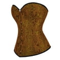 thumbnail image 4 of JFGHDG Shapewear Corset Bustier Corset Top Overbust Corset Western Corset with Bra Corset Top Corset for Women Yellow 3xl, 4 of 7