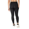 thumbnail image 2 of Hanes Cool DRI Women’s Legging, 3-Pack, Moisture-Wicking Performance Black XS, 2 of 7