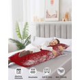 thumbnail image 3 of Red Christmas Body Pillow Case Cover - Microfiber Bed Throw Pillow Covers, Xmas Snowflake Tree Vintage Decorative Lumbar Pillow Cover with Envelope Closure for Sofa/Travel 20"x54", 3 of 6