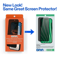 thumbnail image 3 of onn Protecteur d’écran en verre intimité pour iPhone® 15 Pro, fabriqué avec du verre résistant de Corning🅪, intimité à 180°, plateau d’installation facile, 3 of 8