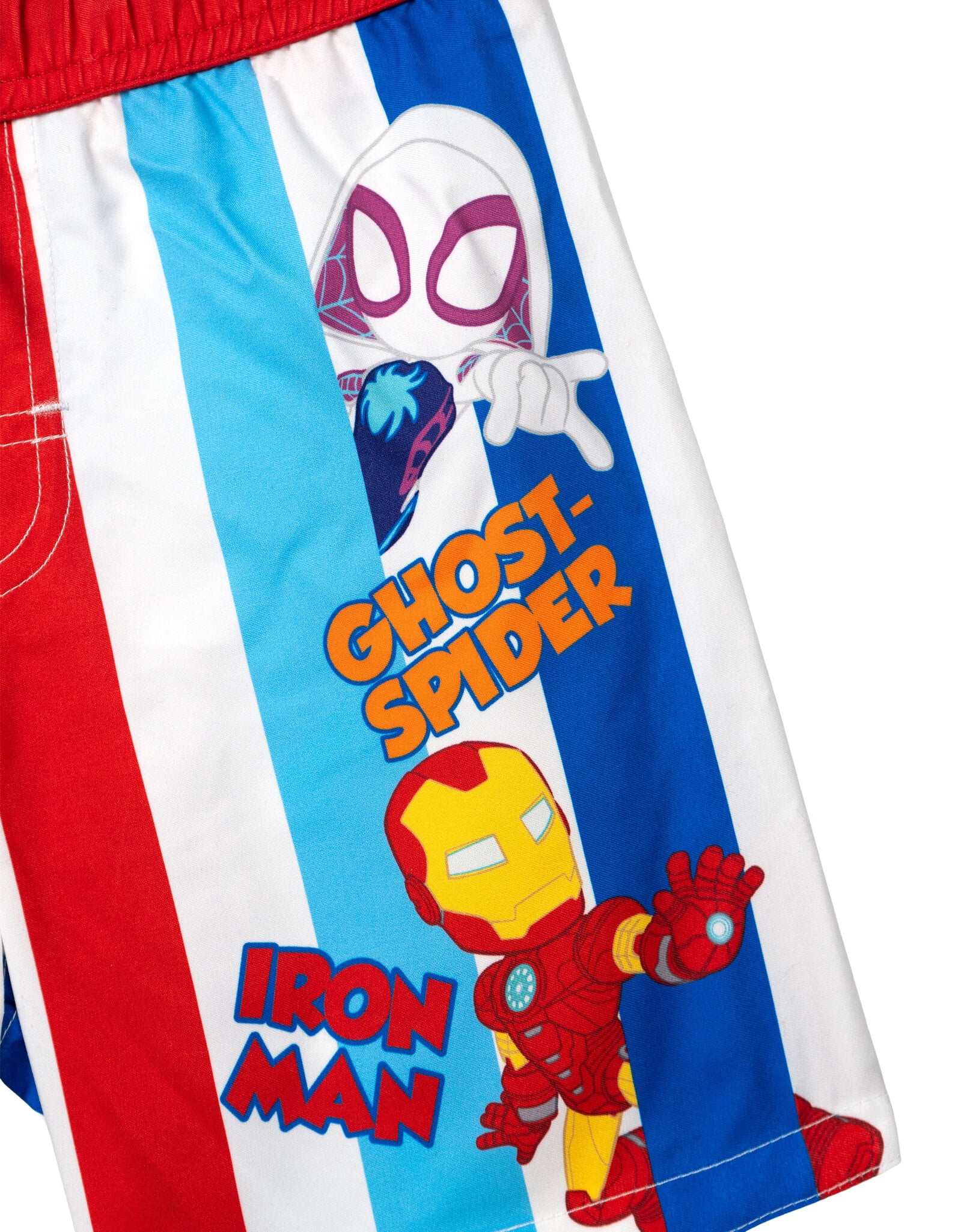 Marvel Spidey and His Amazing Friends Little Boys' Swimwear 2-Piece Rash Guard and Swim Trunks Set Spidey Hulk Multi