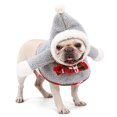 thumbnail image 4 of Small Dog Cat Pet Costume Outfits Christmas Santa Claus Hat Scarf Cosplay Dressing up Xmas Party Fashion New Year Clothing Accessories for Small Pet Cat Dog, 4 of 8