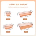 thumbnail image 4 of Buanson 25 PCS Plastic Drawer Organizers Set, 4-Size Drawer Organizer Trays for Makeup, Kitchen Gadgets & Office -Coffee, 4 of 7