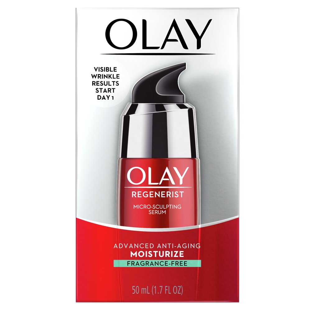 Olay Regenerist MicroSculpting Serum, Fragrance Free Face Moisturizer