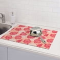 thumbnail image 2 of Microfiber Drying Mat, Two Color Romantic Roses Dish Drying Mat for Kitchen Counter, 18 x 24 inches, 2 of 9