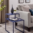 thumbnail image 5 of Walker Edison 16" Two Tiered Side Table Metal and Engineered Wood in Blue, 5 of 8