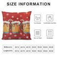 thumbnail image 5 of Nawypu Christmas Satin Pillowcase for Hair and Skin, Beer Pillow Case Soft and Cozy Body Pillow Covers Standard Size with Envelope Closure, 5 of 5