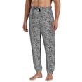 thumbnail image 4 of Sweatpants for Men - Black leopard print A Adjustable Elastic Band Mens Joggers With Pockets, Athletic Workout Gym Casual Track Pants for Men, 4 of 7