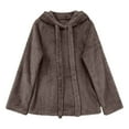 thumbnail image 4 of DPTALR Blouse d'Hiver Chaude pour Femmes Manches Longues en Peluche Unie, 4 of 7