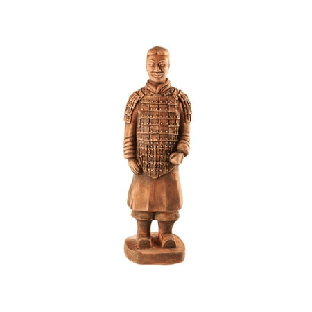 Garden Ornaments And Statues House Parts Replica Terra Cotta Warrior Commander Statue - Indoor/Outdoor Garden Accent and Lawn Ornament - Made in USA ()