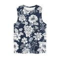 thumbnail image 4 of lSLJS Mode Décontractée d'Été Imprimé Sans Manches Col Rond Blouse Débardeur, Débardeurs pour Femmes, 4 of 6