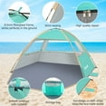 thumbnail image 6 of Gorich Beach Tent for 3/4/6/8 Person, UPF 50+ UV Protection, Portable Sun Shelter, Easy Setup Sun Shade Beach Canopy with Carry Bag, 6 of 9