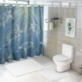 thumbnail image 7 of Orinice  Swimming Turtle Shower Curtain Set with 12 Plastic Shower Curtain Hooks,Bathroom Shower Curtain Sets Waterproof Fabric Shower Curtain cortinas de baño Shower Curtains for Bathroom 69x72, 7 of 7