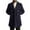 Navy, variant on WXLWZYWL Mens Double Breasted Trench Coat Notched Lapel Long Peacoat Classic Casual Winter Overcoat British Style Heavyweight Mid Long Wool Pea Coat