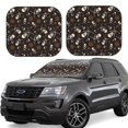 thumbnail image 1 of Saiise Pirate Skulls for Foldable Car Sun Shades (2-Pack) Offer Sun Protection with an Easy-fold Design for Convenient Windshield Shading-Large, 1 of 6