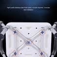 thumbnail image 3 of Aluminum Alloy Shower Bench with Back Non-Slip Shower Stool Adjustable Shower Chair with Drainage Holes, 3 of 8