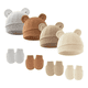 thumbnail image 1 of "Juego De 4 Sombreros Para Bebés y guantes tonos Lab. g  nude ", 1 of 5