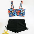 thumbnail image 2 of TZEWGL Tween Girls Bikini Swimsuit 2 Pieces Bathing Suit With Shorts Adjustable Hawaii Swimwear for Kids 11-12T, 2 of 7