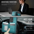 thumbnail image 6 of JEEHOOD Case For Samsung Galaxy A33 5G, RFID Blocking, PU Leather,Compatible With MagSafe Detachable 2 In 1 Wallet With Built-in Push Card Holder,Kickstand Magnetic Protective Cover,Blue, 6 of 7