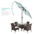 thumbnail image 3 of Best Choice Products 7.5ft Heavy-Duty Outdoor Market Patio Umbrella w/ Push Button Tilt, Easy Crank - Baby Blue, 3 of 8