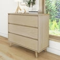 thumbnail image 2 of Max & Lily Solid Wood Scandinavian 3 Drawer Dresser, Blonde, 2 of 9