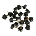 thumbnail image 5 of Set of 10 Pair Ladies Black Heel Plate Spare Heel for High-Heeled Shoe Shoemaker Accessory - Black, 10mm, 5 of 7