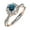 Blue, variant on 1ct 18K White Gold Moissanite Rings for Women Gift D Color VVS1 Clarity Diamond Rings S925 Sterling Silver Ring jewelry Moissanite Engagement Rings with Certificate