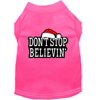 Don't Stop Believin' Screenprint Shirts Bright Pink L (14)