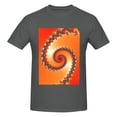 thumbnail image 4 of Bingfone Orange Rotating Men'S Loose Fit Short-Sleeve Pocket T-Shirt, 4 of 7