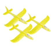 3 Pack Super Wings Airplane Toys, Boy Toys, Flight Mode Foam Glider Plane for Kids, Family Game Flying Toys, Birthday Christmas New Year Gift