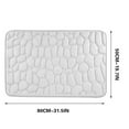 thumbnail image 3 of 1pc Memory Foam Bath Rug Embossed Bathroom Mat Water Absorbent And Washable Bath Rugs, Non-Slip, Thick, Soft And Comfortable Carpet For Show, 3 of 7