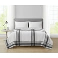 thumbnail image 1 of Mainstays Grey Plaid Comforter Double/Queen, 1 of 4