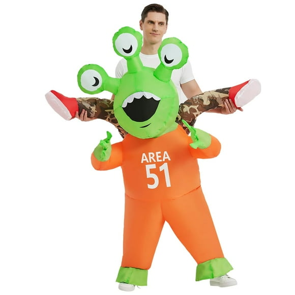 Disfraz inflable de alienígena COMIN Halloween para adultos (180 cm)