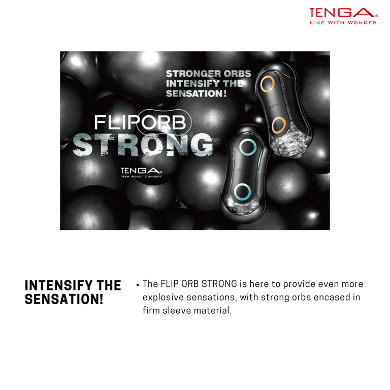 TENGA Flip Orb Strong Blue Rush Strong Reusable Stroker Easy to