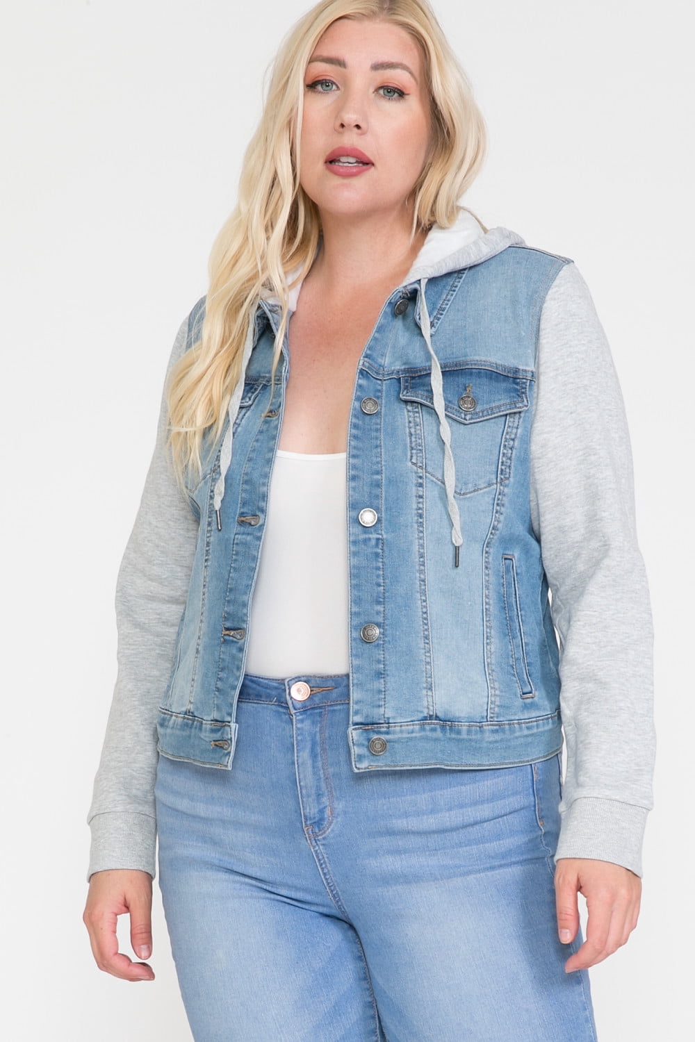Hood Denim Jacket - Walmart 