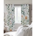 thumbnail image 3 of Colorful Flowers Blackout Curtains 96 Inches Long for Bedroom, Farmhouse Botanical Floral Herbs Thermal Insulated Room Darkening Black Out Window Curtain Panels Grommet Drapes for Living Room, 3 of 8