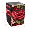 thumbnail image 5 of Rose Foldable Car Trash Can with Lid, Leak-proof and Hanging Storage Bag - Car Trash Bin for Convenient Use, 5 of 6