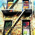 thumbnail image 2 of Lewis, Sheldon 20x20 Gold Ornate Wood Framed with Double Matting Museum Art Print Titled - Colorful Life Brooklyn, 2 of 4