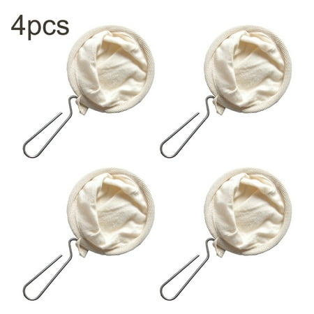 

4pcs Coffee With Handle Flannel Cloth Strainers Reusable Dripper Kitchen