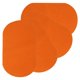 thumbnail image 1 of Uxcell Parche de planchar 4 piezas 7 x 4 pulgadas parches de terciopelo para codos y rodillas para pantalones, camisas y chaquetas color naranja-amarillo, 1 of 7