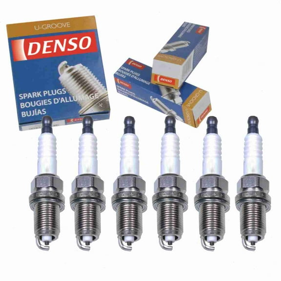 6 pc DENSO Standard U-Groove Spark Plugs compatible with Toyota Avalon 3.0L V6 1995-2004